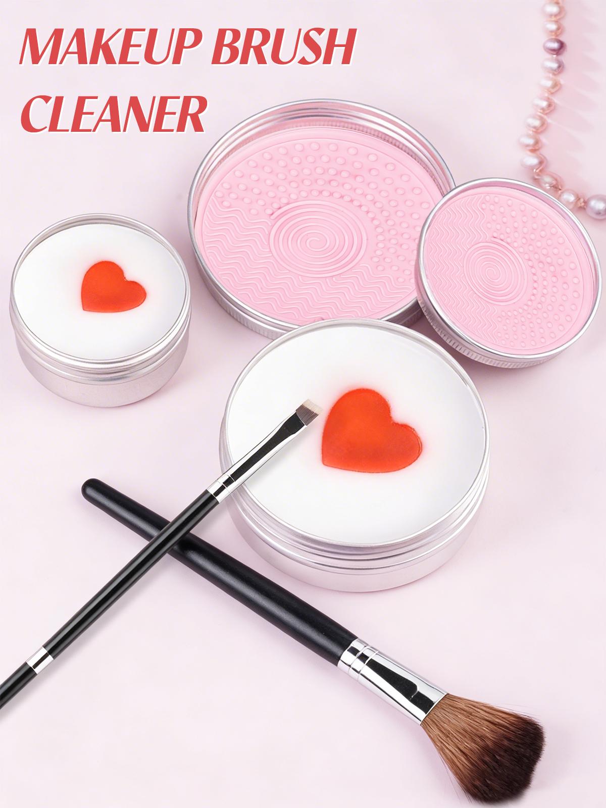Makeup Brush Cleaner Soap with Silicone Mat, Deeply Cleans Waterproof Makeup for Synthetic & Natural Brushes & Sponges – Vegan, Cruelty-Free & Easy-Rinse,
