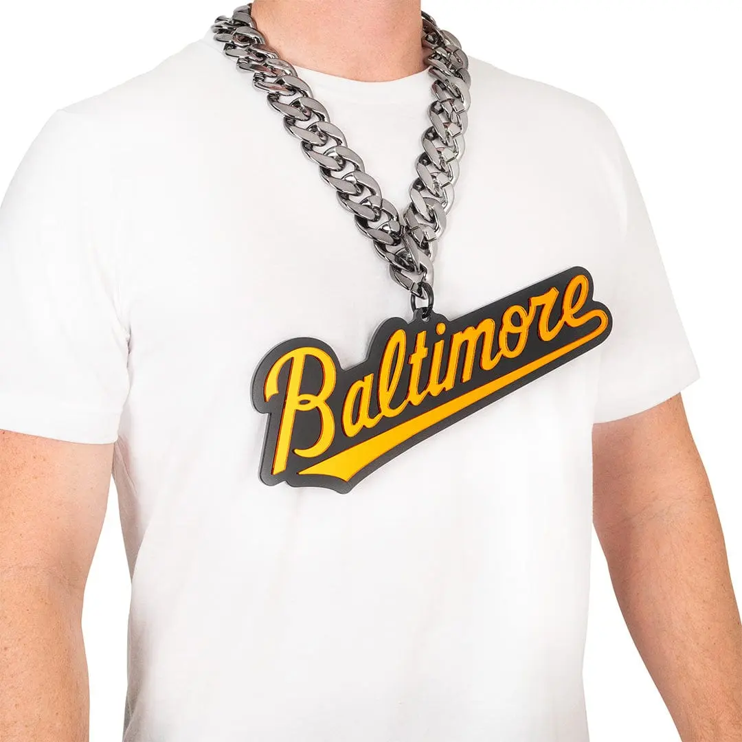 Baltimore Orioles Script Logo MLB Chromatic Chain