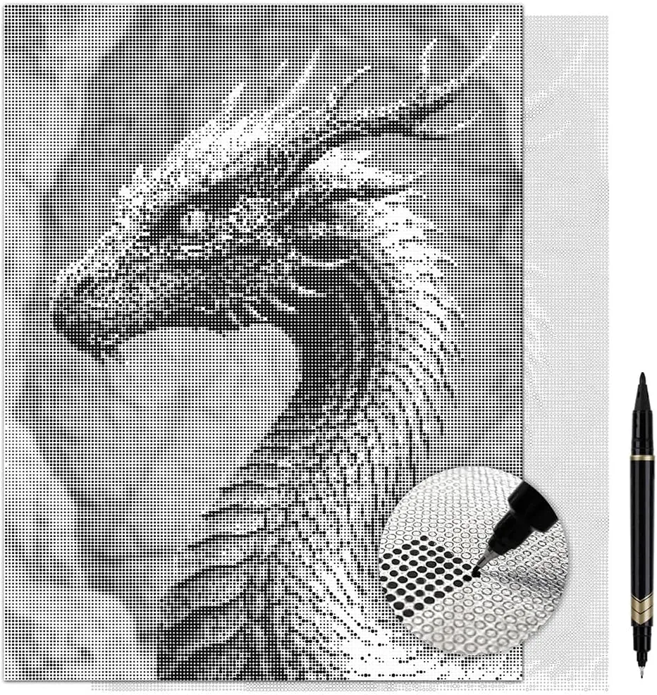 Enchanted Dragon Dot Painting Kit for Adults — 13×17 Canvas with Dual-Tip Marker
