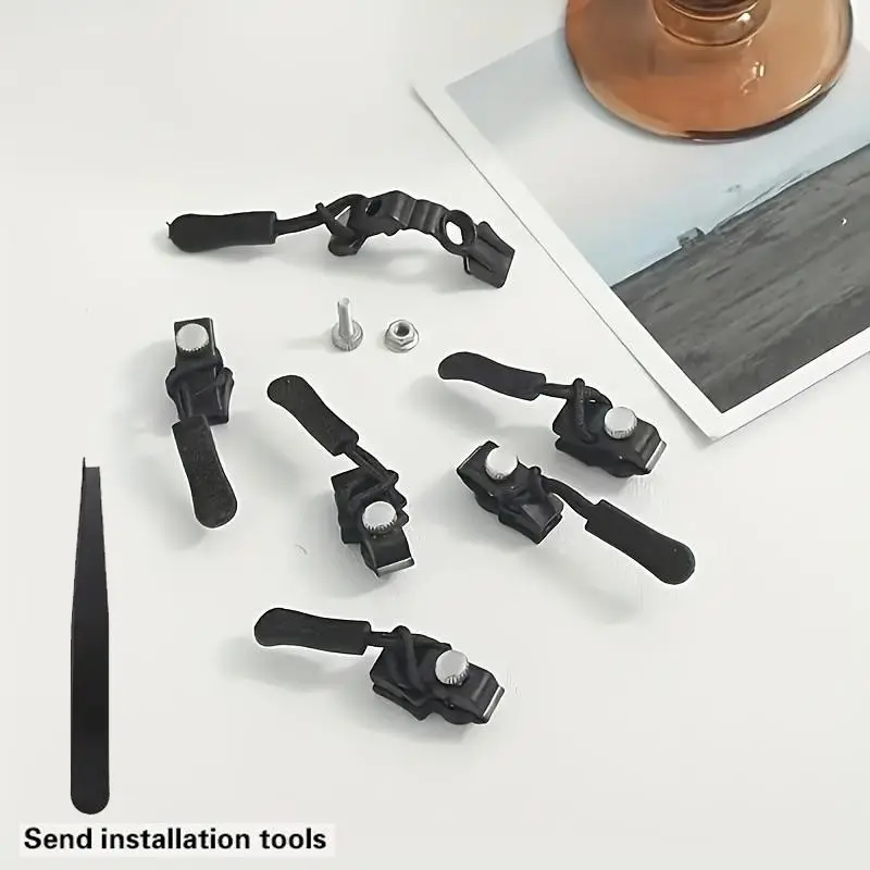 Zipper Repair Tool Kit, Includes 9 Universal Zipper Repair Sets, DIY Quick Fix Easy Installation Replacement Sliders, Durable Zipper Pulls, Versatile, Comprehensive Zipper Maintenance
