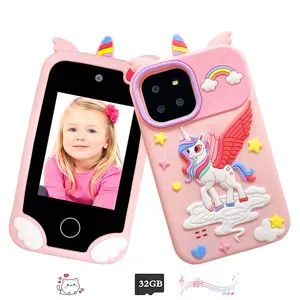 Kids' 2.8-Inch Winged Unicorn Smartphone, 32GB Memory, Educational Games & Music Player, Ideal Gift for Children Aged 3-12