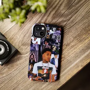 Rapper YoungBOy Signature Design Phone Case - High Quality TPU Plastic for Apple iPhone 15,14,13,12,11,Pro, XS, XS Max, XR, Plus, Mini - Waterproof Black Cover