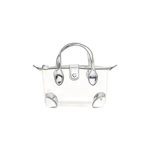 Stoney Clover Lane Clear Pouchette Crossbody Bag in Silver Metallic