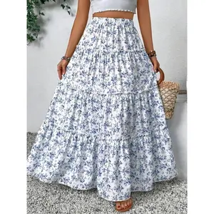 Women's printed skirt, beach vacation fashion skirt, summer women's underwear, casual skirtRAIMENTRY