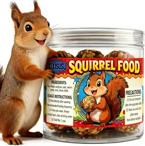 Small Animal Chew Treat Ball, Natural Grain & Foraging Toy for Squirrels, Chinchillas, Rats, Hamsters & Gerbils – Promotes Dental Health, 1 Inch (Pack of 40)