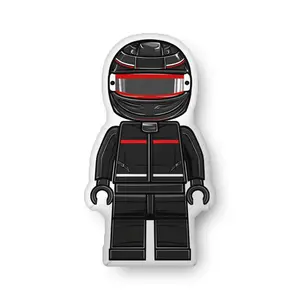 Micro Driver Black/Red Custom-Shaped Pillow