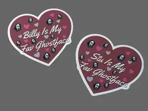My Fav Ghostface Inspired Vinyl Waterproof Sticker