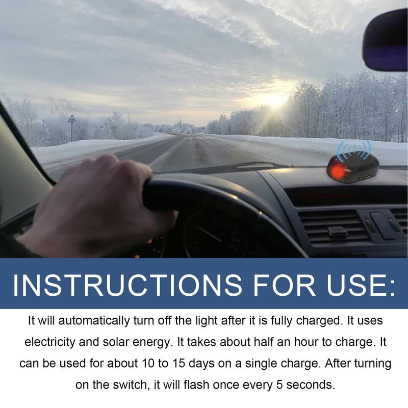 2026 New Solar-Powered Car Snow & Ice Remover | Automatic Winter Windshield Defroster for Outdoor Parking.