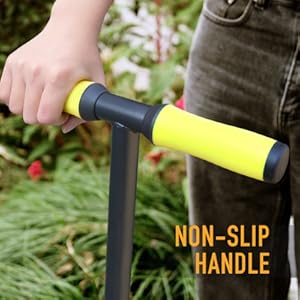 ennvaofficial serrated lawn trimmer, Multi-Functional Garden Flat Shovel.half-moon-shaped lawn trimmer with T-handle, long-handled step-by-step trimmer suitable for walkways and lawns, 38inch