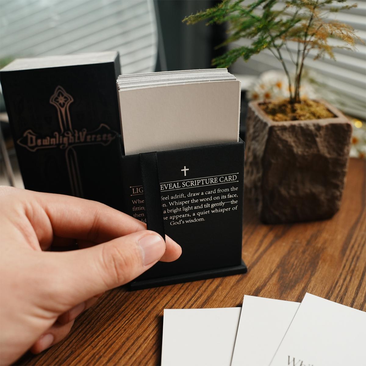 Light-Reveal Scripture Cards Christian Encouragement Cards with Hidden Bible Verses Faith Based Inspirational Prayer Cards in Pull Tab Gift Box Devotional Scripture Deck for Women Men Teens Daily Reflection Church Gifts Easter Baptism Confirmation