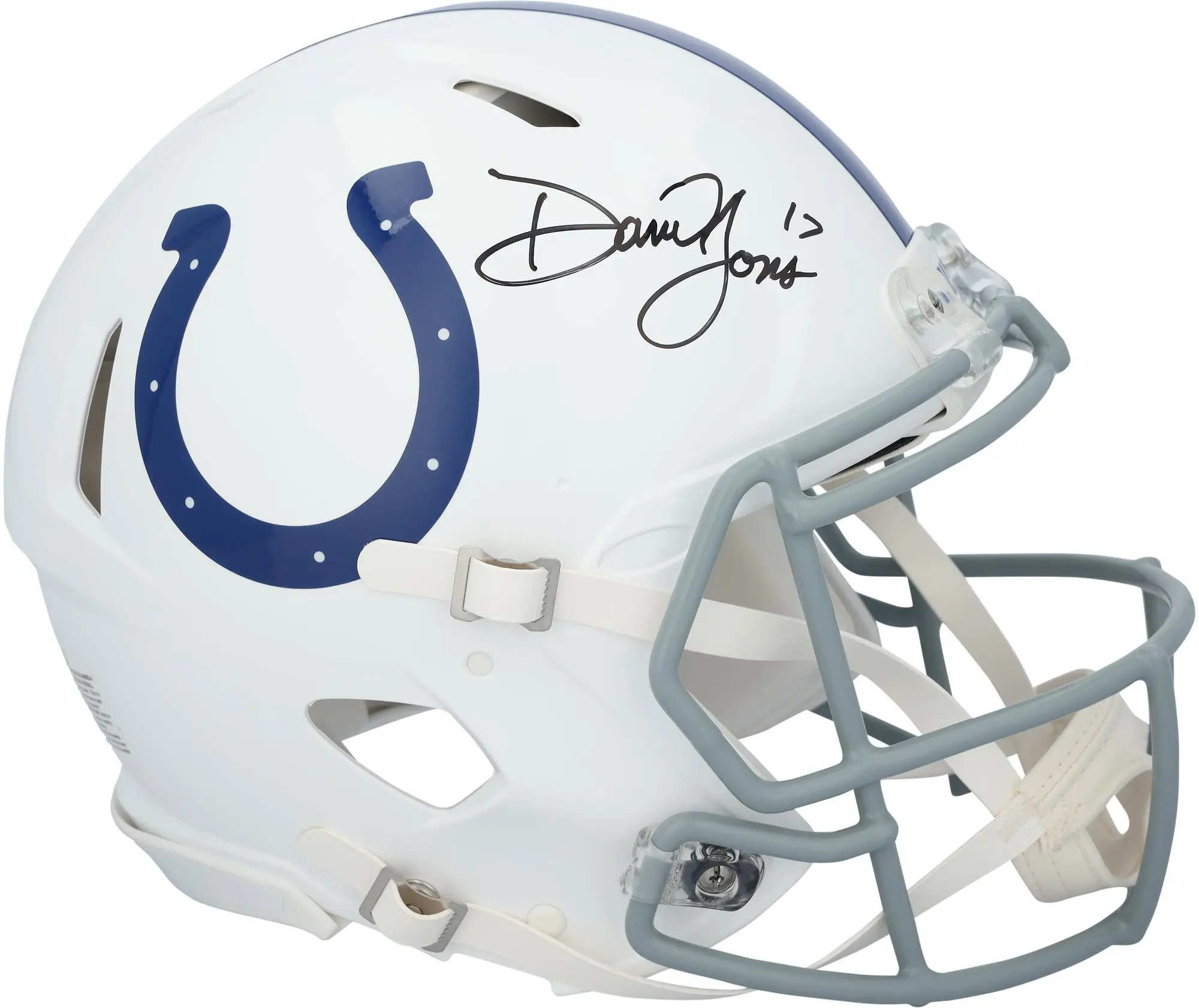Daniel Jones Indianapolis Colts Autographed Riddell Speed Authentic Helmet - Fanatics Authentic Certified