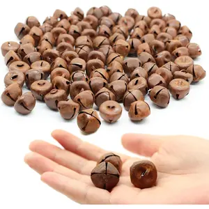 100 PC 20mm Country Primitive Craft Look Rusty Tin Jingle Bells for Christmas, Holiday or Everyday Crafting and Embellishing (3/4 inch small)