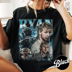 Ryan Vintage Washed Graphic T Shirt - Dark Covenant Inspired Bootleg Artwork, Heavyweight Pigment Dyed Cotton Tee, Oversized Relaxed Fit Streetwear Shirt