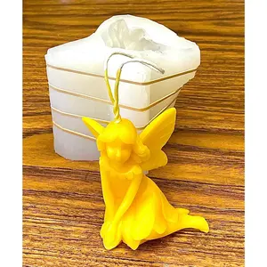 3” Silicone garden fairy Mold - 3D figure mold - resin fairy figurine mold