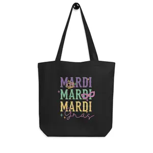 Mardi gras 2 - Organic Eco Tote Bag