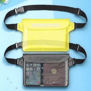 Waterproof Phone Pouch for Swimming Diving Snorkeling Kayaking Beach Sports Skiing Rafting Outdoor Activities Touchscreen Waist Shoulder Bag with Sealed Dustproof Sandproof Underwater Protection Case