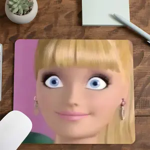 Funny Humorous Meme Expression Square Mouse Pad, Desktop Protective Pad, Washable Rubber Pad Non-Slip Lock Edge Multi-Size Mouse Pad Suitable For Home Office, Good Gift for Family and Friends