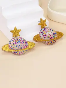 Cute Planet Design Earrings, Y2K Acrylic Dangle Earrings, Fashion Jewelry for Party, Daily Clothing Decor, Trendy All-match & Exquisite Jewelry for Birthday Gift