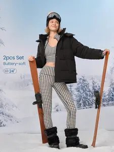 GLOWMODE FeatherFit Cropped Active Tank & High-Rise Long Sleeve Leggings Set