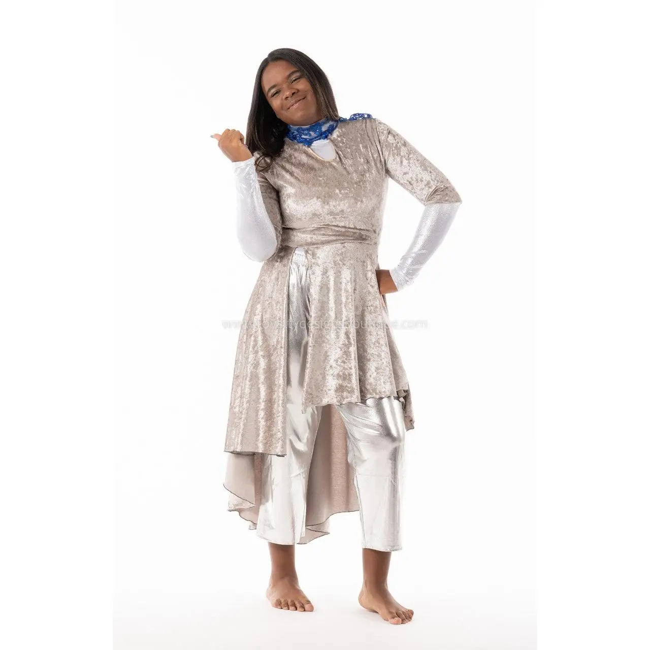 blue dress for baby girl Asymmetrical Tunic | Sustainable Fashion | Winnie Witt Mustard Yellow / S 2