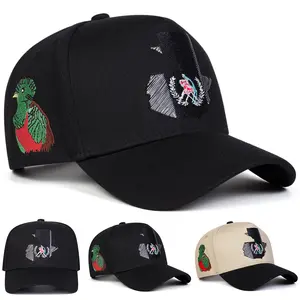 Unisex Guatemala Quetzal & Map Embroidered Baseball Cap Outdoor Adjustable Sunscreen Leisure Hat Spring Autumn Travel Tourism Beach Vacation