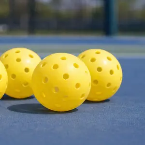 Pickleball Balls 26 Holes Indoor – Quiet Soft Bounce Training Balls (3 Pack)