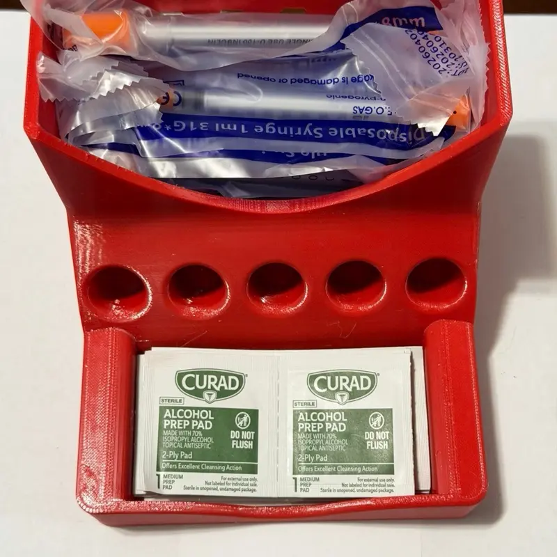 CN Supply prep station holds 5 x 3ml vials