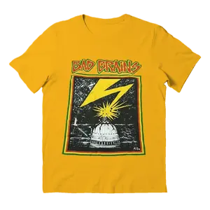 Vintage Tees Bad Brains 1980 Concert Classic Gold Men's T-Shirt Sweatshirt, Unisex Cotton Fabric, Gift For Fan