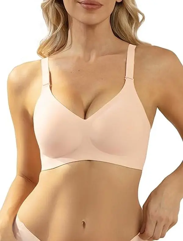 Seamless No Underwire Bra for Women - Soft, Comfortable Push-Up Bras with Full Coverage for Daily Wear
