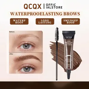 【QCQX】 Eyebrow Tint Kit – Waterproof & Smudge-Proof Brow Dye Gel, Long-Lasting Natural Color, Easy At-Home Brow Tint for Fuller Defined Brows---A