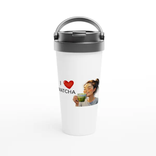 Insulated Travel Mug Portable Tumbler Leak-Proof Design Dishwasher Safe 15oz