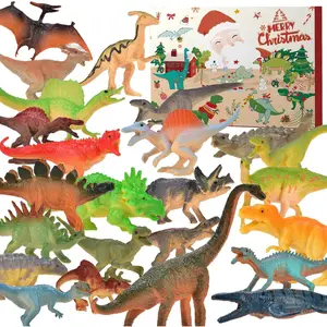 Advent Calendars 2025 Kids Dinosaur Toys, 24 Days Countdown Christmas Advent Calendars for Kids Gift with Different Dino Figure, Ideal Xmas Gift for Boys Girls Teens 3 4 5 6 Years Old