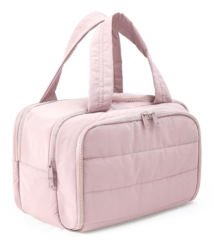 Large-capacity home makeup bag,Multi-Compartment Toiletry Bag portable makeup suitcase, cosmetic bag organizer box, portable storage bag, skincare product storage organizer bag with multiple layers of compartments, mother'sdaygift