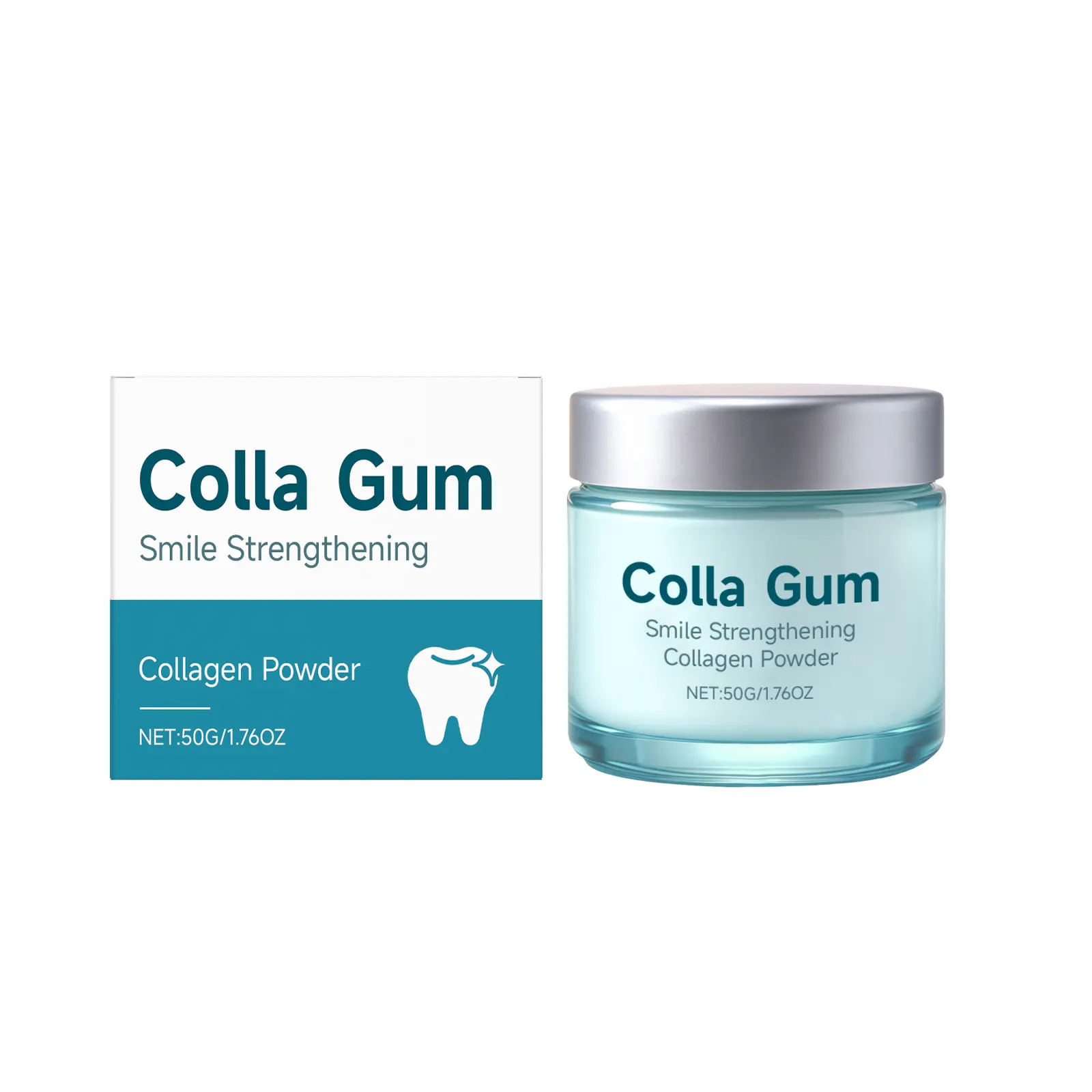 LXQQ Collagen Tooth Powder - Gentle Daily Cleaner for Surface Stains, Whitening Stain Remover, Fresh Breath, Enamel Safe Oral Care, 1 Pack