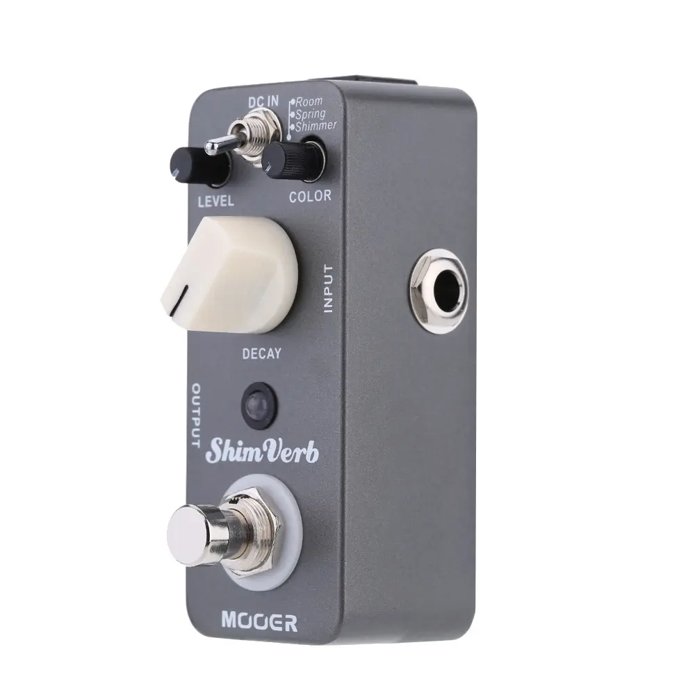 MOOER Shim Verb Guitar Effects Pedal, with 3 Reverb Modes, True Bypass, Digital Reverb Room/Spring/Shimme Effect Pedal
