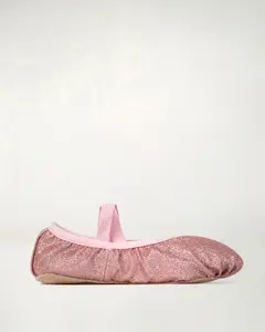 Kids Glitter Ballet Shoes