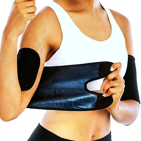 Arm Trimmers for Women Pair Sauna Sweat Arm Shaper Bands Adjustable Arm Trainer Toner Sleeves for Sports Workout
