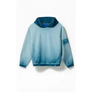 A.R.C. Men's Blue Vintage Wash Heavyweight Oversized Fleece Hoodie