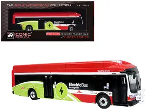 Iconic Replicas Die-cast 1/87 New Flyer Xcelsior Charge NG Electric Transit Bus