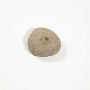 Candleholder Rock 1 Hole Natural 4.75"x4.25"x2"