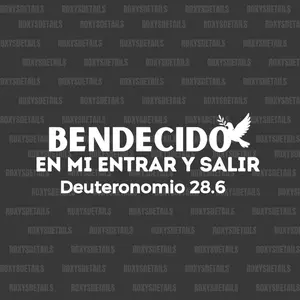 Blessed When Coming In and Going Out Sticker Waterproof Deuteronomy 28.6