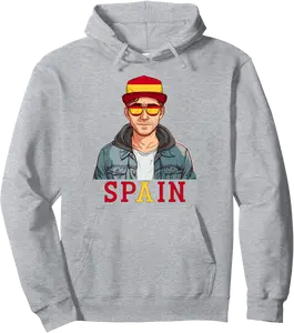 Spain Flag Souvenirs Man Uniform Country Spanish Pullover Hoodie - Hufsakha Shop 75B0DJFXG7SQ