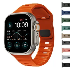 For Apple Watch Series Ultra 2 10 9 8 7 6 iWatch 49mm Silicone Sport Band Strap