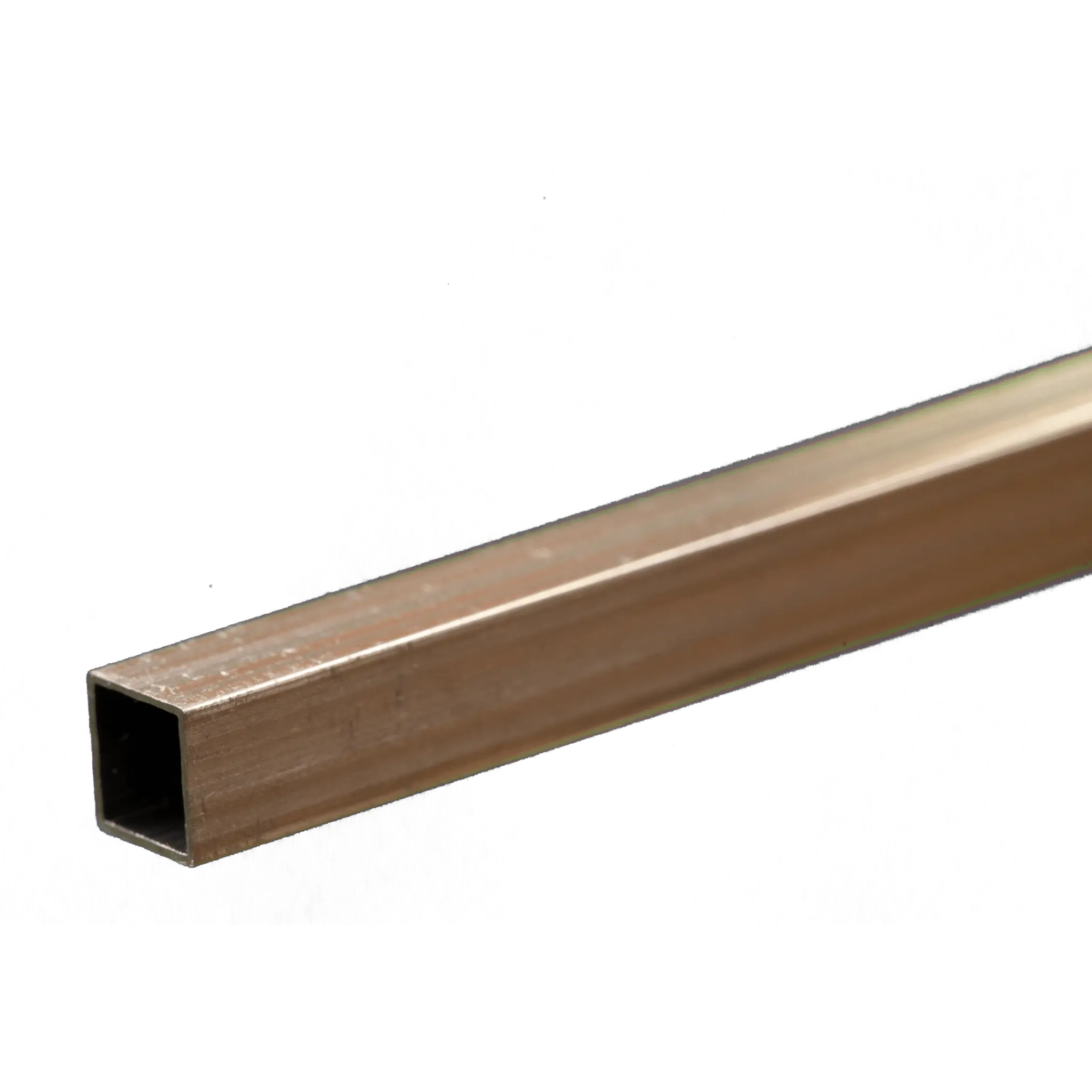 Square Aluminum Tube: 1/4" OD x 0.014" Wall x 12" Long (1 Piece)