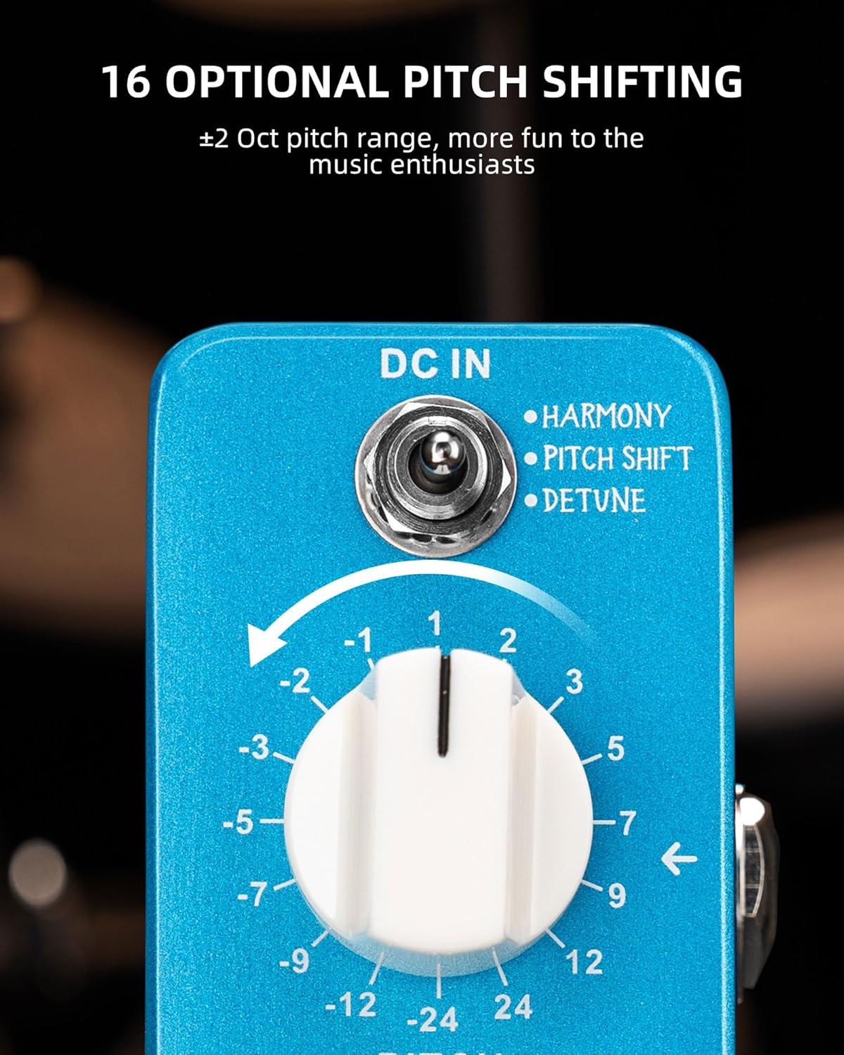 LEKATO Electric Guitar Bass Effect Pedal,Distortion/Pitch Box/Overdrive/Looper/Drummer/Noise Killer/Delay/Compressor Mini Pedal with True Bypass