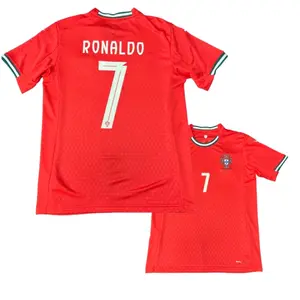 2526 Portugal CR.7 Red Home Soccer Short Sleeve Jersey
