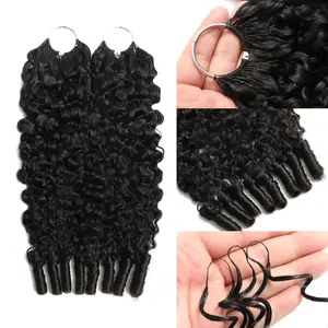 LUCKSTAR Burmese Curly Crochet Hair – Miracle Knots Pre-Looped & Pre-Separated Feather-Light Texture 60g/120g per Pack Tension-Free & Edge-Safe Soft 3C/4A Curls Vietnamese Human Hair 4-5 Packs for Full Head