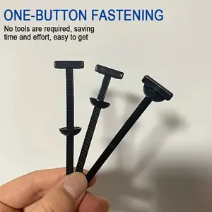 Heavy-duty self-locking nylon cable ties, 100 plastic zipper buckles, high-strength UV-resistant fasteners, suitable for car maintenance, home, office and outdoor use, Easy Get