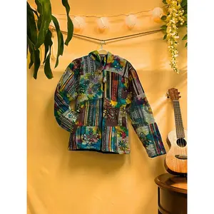 Handmade Gheri Cotton Hooded Jacket