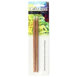 Grizaye Colorless Burnisher Blender Pencil Set of 2 for Colored Pencil Art and Coloring